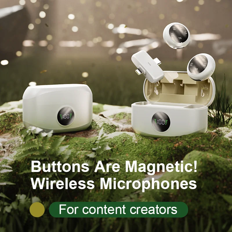 K31Pro 2.4G Wireless Lavalier Dual Microphone 5.3 Bluetooth ENCNoise Cancelling Digital Display for Video Shooting Recording - imagen 2