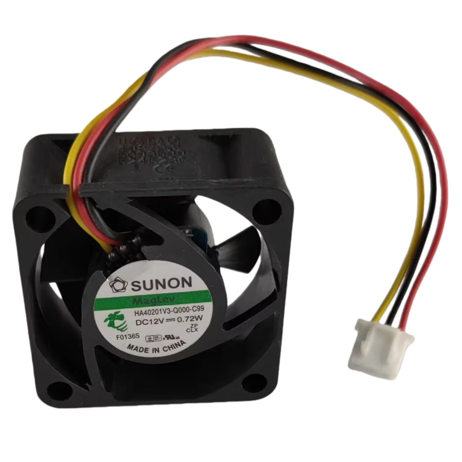 Para SUNON HA40201V3-Q000-C99 40mm 12V 0,72 W ventilador de refrigeración de levitación magnética 4020 monitoreo de velocidad de 3 cables 5000RPM 6,2 CFM silencioso - imagen 3