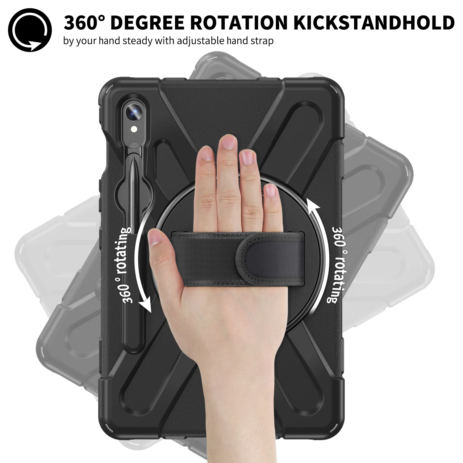 Funda resistente Universal para Galaxy Tab S10 Lite S9 FE S8 S7 SM-X400 X406 X520 X526 X510 516 X710 716 X700 706 T870 875 cubierta del soporte - imagen 3