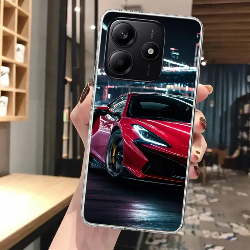 Cool masculino hombres coches deportivos funda de teléfono de silicona para Xiaomi Redmi Note 14 14S 13 12S 11 Pro Plus 11S 10 10S 11T 11E 4G 5G Soft Co - imagen 3