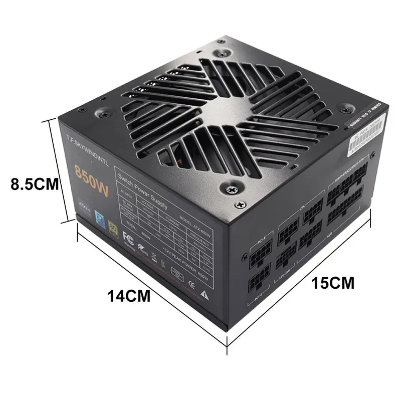 T.F.SKYWINDINL 850W PCIe 5.0 Fuente de alimentación para juegos Modular completa 80 Plus Gold PSU ATX 3.0 - imagen 5