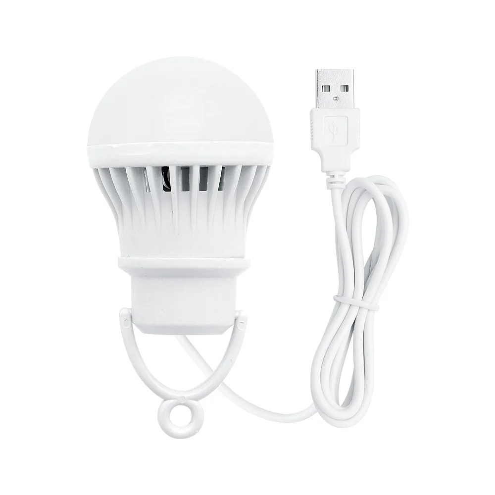 Bombilla USB de 3/5/7W, linterna portátil de 5V para acampar, lámpara LED USB para lectura de libros, iluminación para tienda de campaña al aire libre - imagen 5