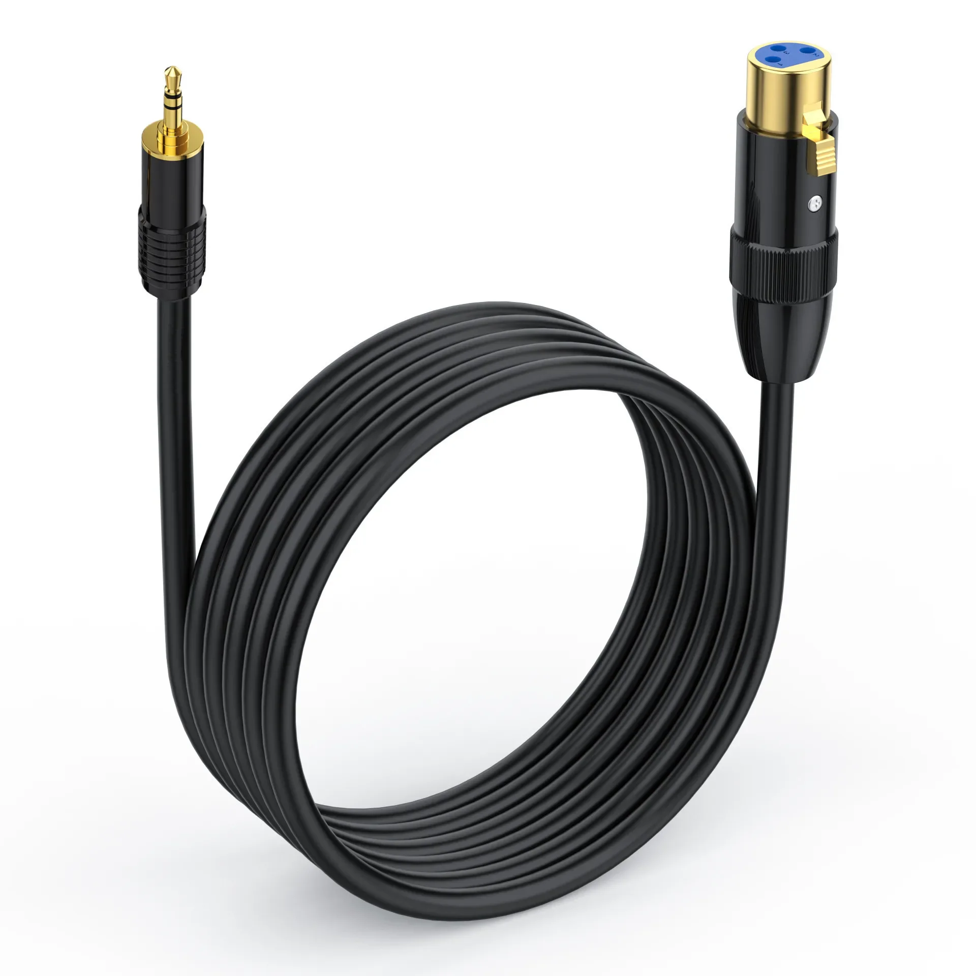 Cable estéreo macho a XLR hembra de 3,5mm, XLR hembra a Mini conector estéreo de 1/8 pulgadas, Cable de micrófono auxiliar para teléfono móvil - imagen 5