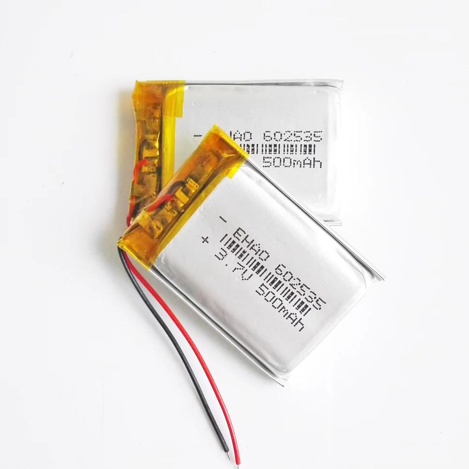 Lote de 10 Uds. De batería recargable de polímero LiPo de 3,7 V, 500mAh, 602535 para GPS, PSP, DVD, grabadora Bluetooth, altavoz, libros electrónicos, cerradura inteligente - imagen 5
