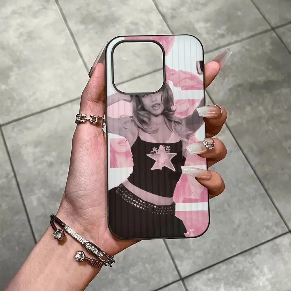 Funda de teléfono Emilia Mernes Mp3, funda de teléfono con patrón corrugado para iPhone 17 Air 16 15 14 13 Pro Max, funda mate a prueba de golpes - imagen 5