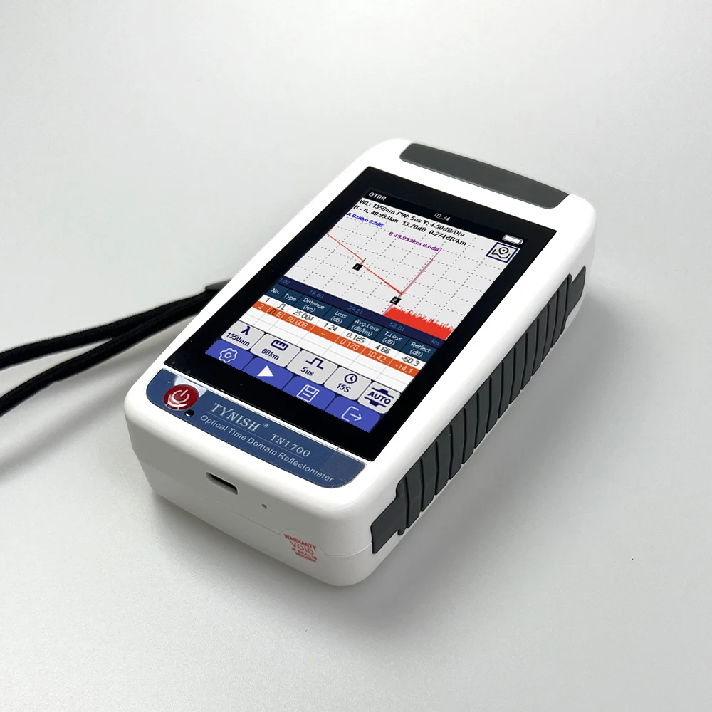 TN1700-P1 1550nm OTDR Mini Pro reflectómetro dominio de tiempo óptico para prueba de fibra activa con conector SC OPM VFL OLS mapa de eventos - imagen 3