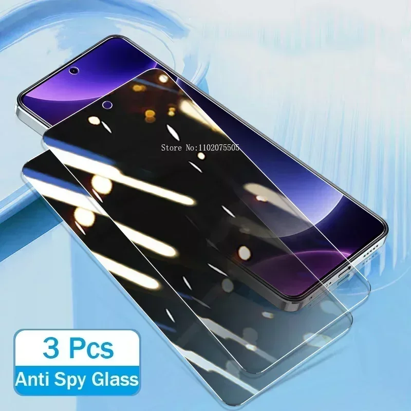 Vidrio templado de privacidad para Samsung Galaxy, Protector de pantalla antiespía, A54, A05, A14, A24, A34, A13, A23, A33, A53, A73, A52, A32, 3 unidades - imagen 3