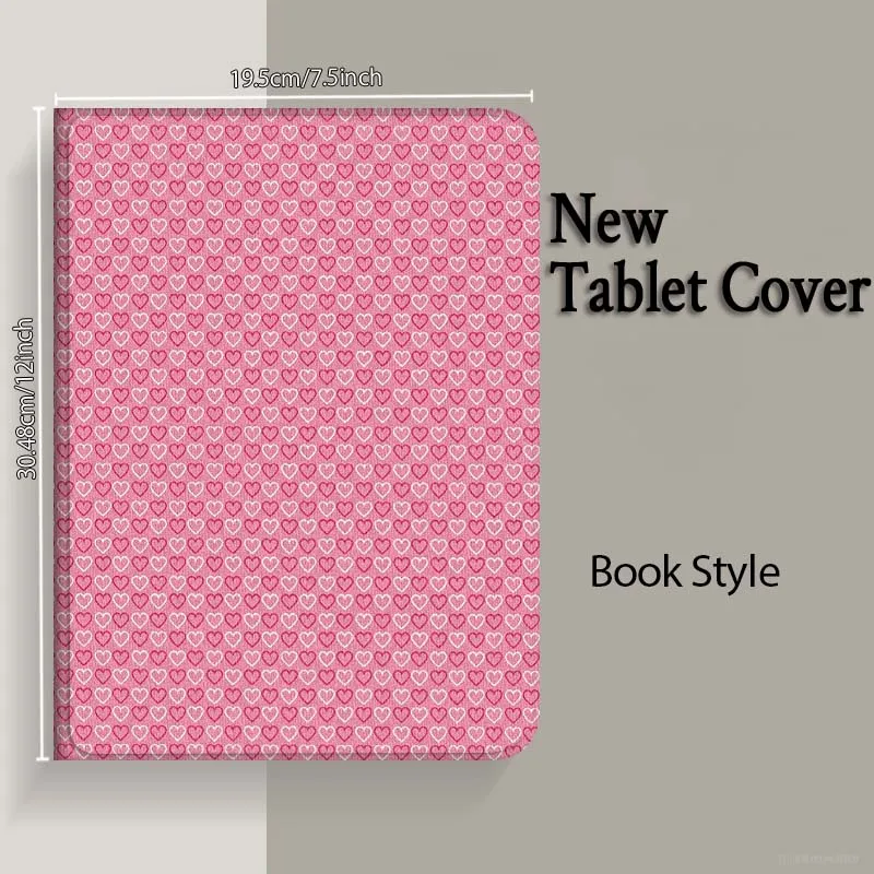 Patrón de corazón rosa artístico para Lenovo Xiaoxin Pad Pro Tab M10 K10 Plus 3.a generación Y700 11 11,2 11,5 12,7 8,8 pulgadas funda para tableta - imagen 5