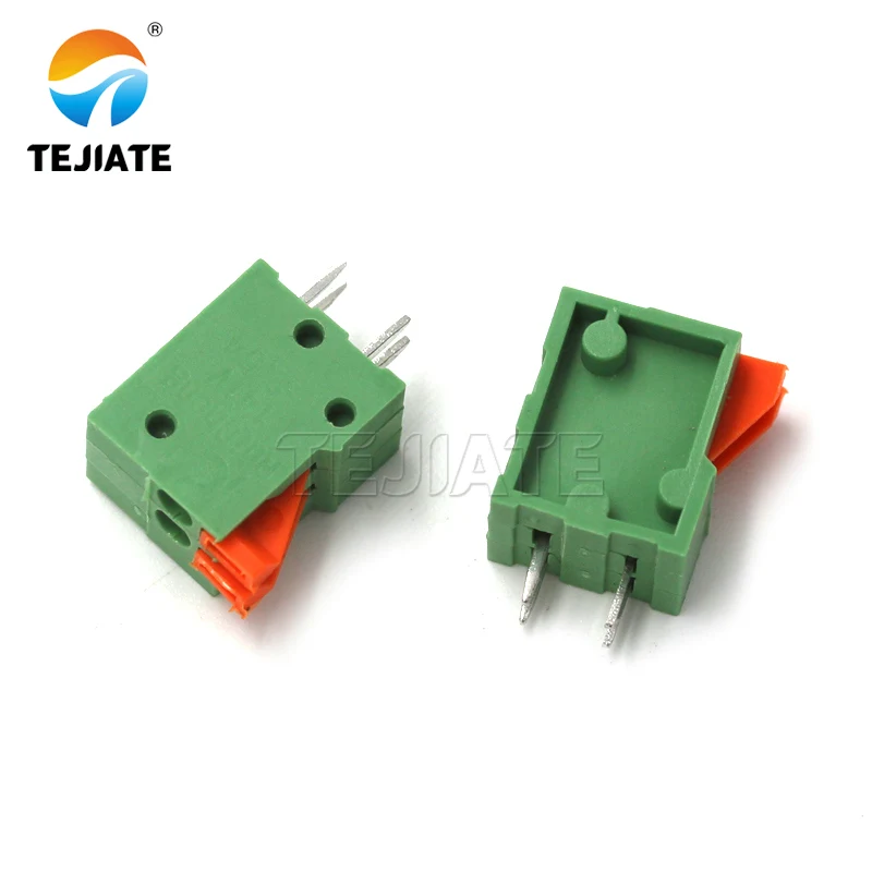 Bloque de cableado piezas, 10 KF141V-2.54MM, 2P Spring PCB, empalmable - imagen 2