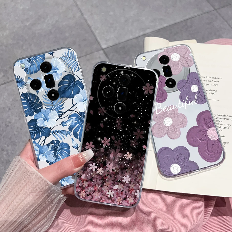 Para Oppo Find X7 Pro Ultra Funda de teléfono estilo informal suave y delgado TPU transparente carcasa de silicona para Oppo Find X 7 Funda ligera - imagen 2