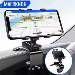 Soporte para teléfono para salpicadero de coche Universal 360 °   Soporte de navegación GPS portátil con rotación para iPhone, Samsung, Xiaomi, soporte para teléfono inteligente para coche