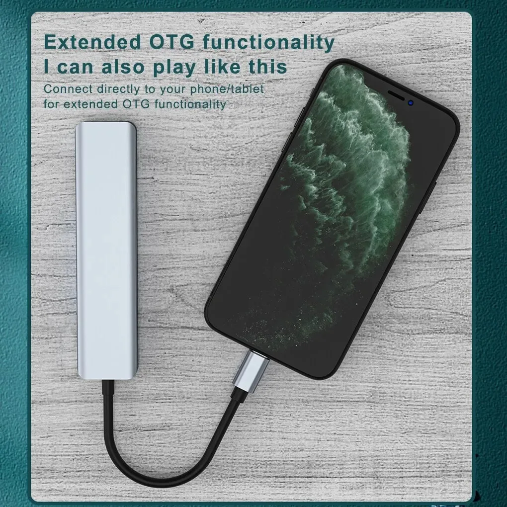 Estación de acoplamiento USB C 7 en 1, adaptador compatible con HDMI 4K, concentrador USB 3,0 tipo C a HDMI PD 87W, divisor USB C para ordenador portátil Macbook Pro - imagen 3