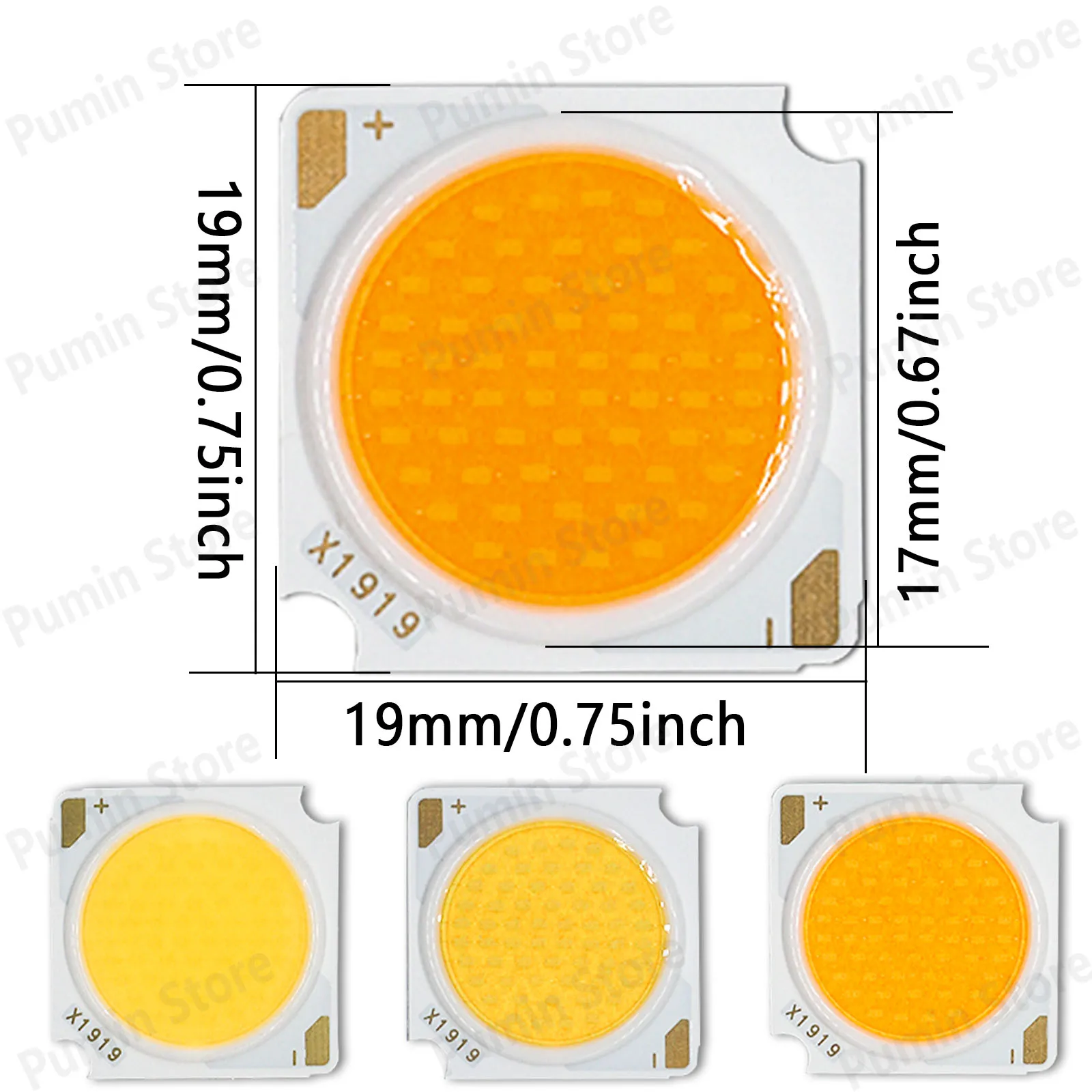 10 Uds 1919 cuenta LED de alta potencia 30V 50W 40W 30W 20W 10W luz cálida 3000K 4000K 5000K 6000K diodo de Chip LED para foco de bombilla LED - imagen 3