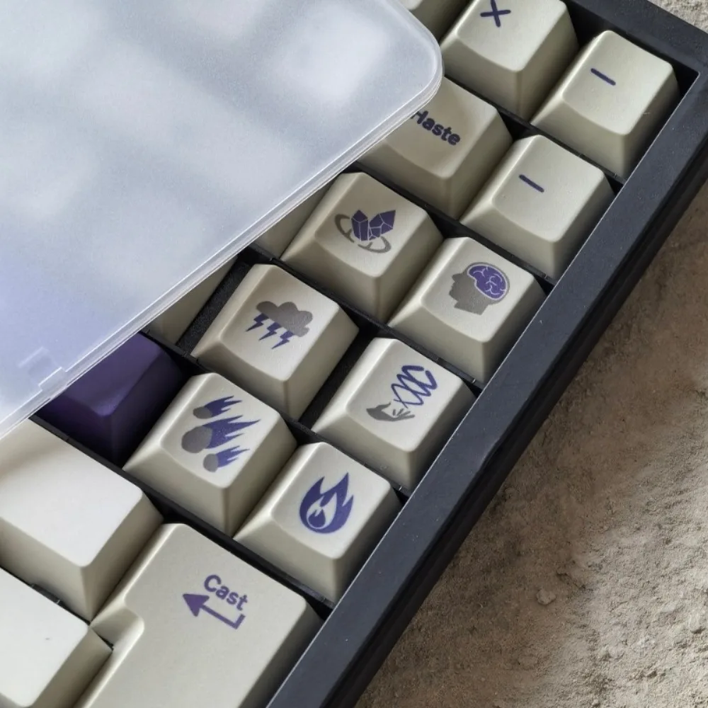 Juego de teclas con tema de libro de hechizos, tapa de teclado personalizada PBT de 176 teclas, perfil de cereza, tapa de tecla de juego para teclado mecánico - imagen 4