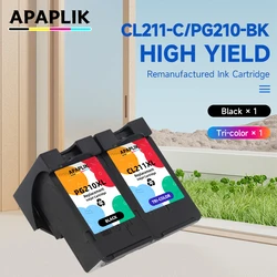 Cartucho de tinta recargable PG-210 CL-211 para Canon PG210 pg 210 211 Pixma IP2700 IP2702 MP240 MP250 MP260 MP270