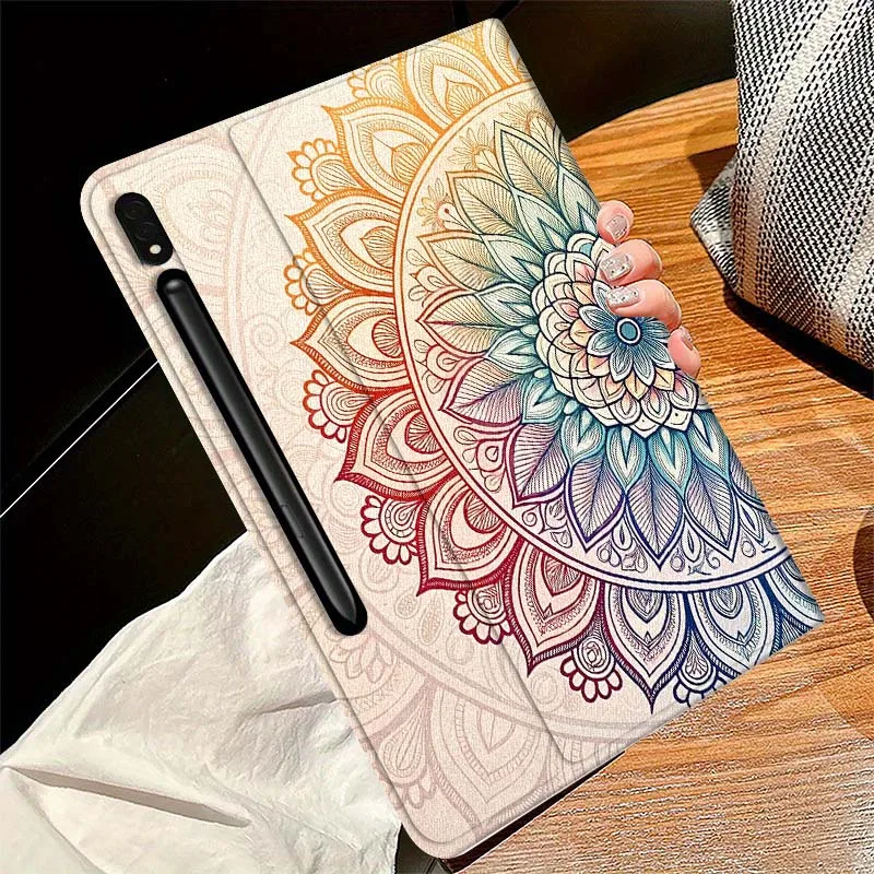 Cool Hot Mandala de lujo para Samsung Galaxy Tab S11 S10 S9 S8 S7 S6 A10.1 A9 A8 A7 10,1 Lite FE Plus pulgadas funda para tableta - imagen 4