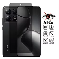 Para Xiaomi 14T Pro vidrio para Xiaomi 14T 14 T Pro vidrio templado Anti Peep Protector de pantalla de privacidad para Xiaomi 14T película de lente