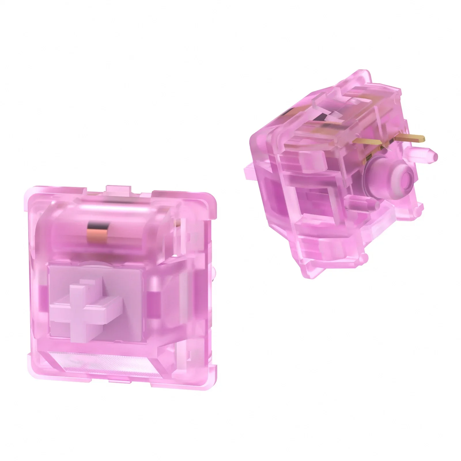 MMD INK-interruptores morados para teclado, interruptor lineal de 38g, PC personalizado POM, resorte largo de 5 pines para Cherry MX, intercambio en caliente lubricado en fábrica, personalizado - imagen 3