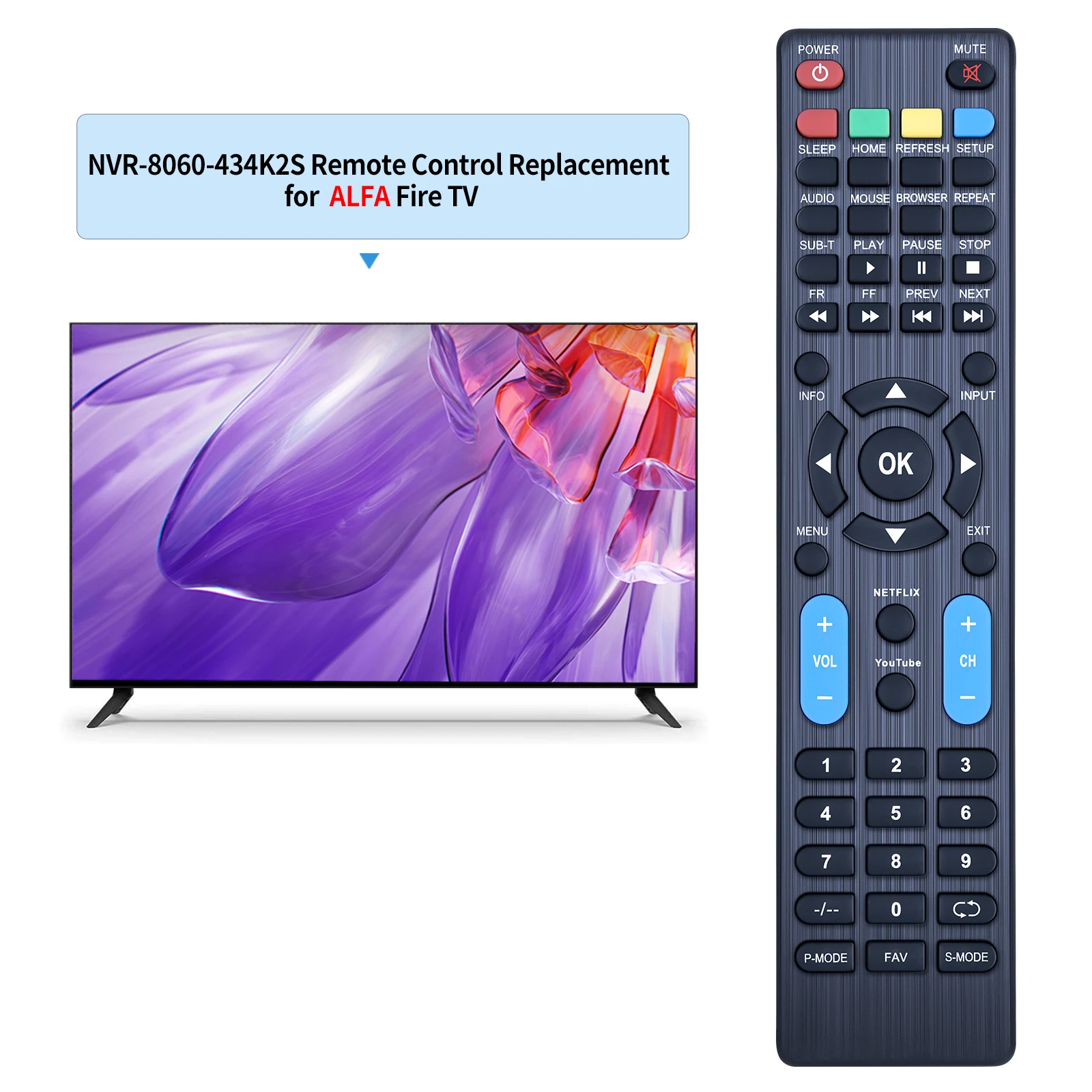 Control remoto para DALTI 32DT5020H 40DT5020F y MANTA 32LHN19S 40LFN19S 50LUA19S 55LUA19S 32LHA19S 40LFA19S LCD inteligente LED HDTV TV - imagen 2