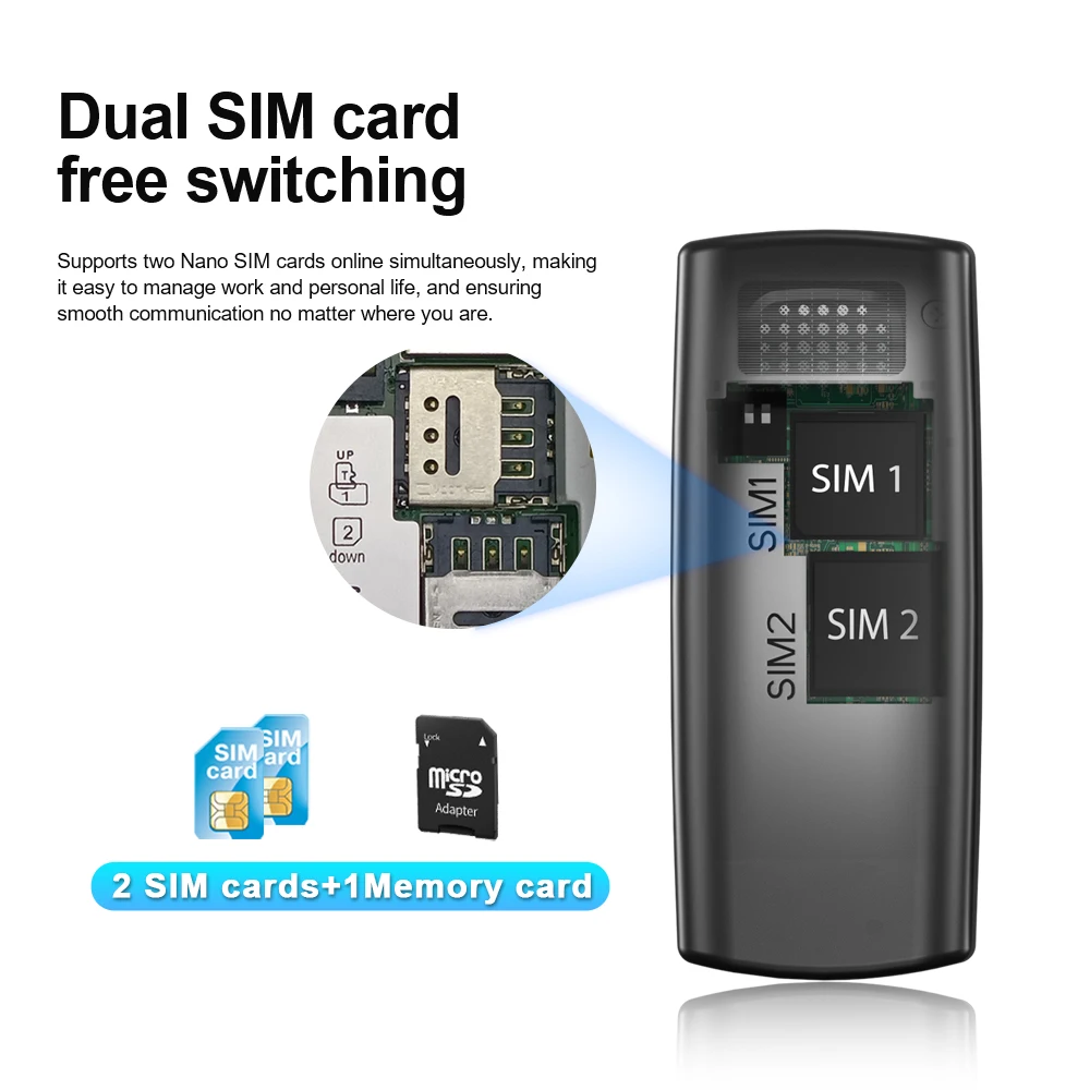 SERVO BM01 El teléfono móvil más pequeño 2 SIM en espera Voz mágica Velocidad Dial Bluetooth Grabación de llamadas Mini función de respaldo Teléfono - imagen 2