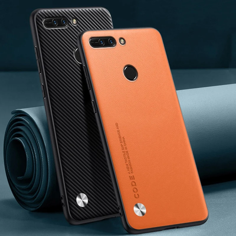 Funda de cuero PU de lujo para Honor 8 Pro, cubierta trasera mate a prueba de golpes, protección de silicona TPU, funda de teléfono para Honor View 9 Coque - imagen 2