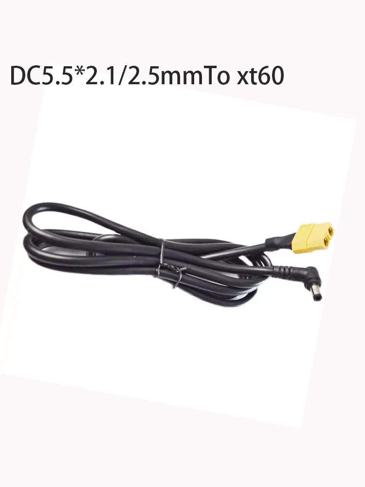 Enchufe macho Eblow XT60 a DC5.5 2,1 MM x 2,5 MM 15A para FPV Heatsets, Cable de cargador de energía de vidrio, línea de alambre, Fat Shark HDO SKYZONE DJI - imagen 4