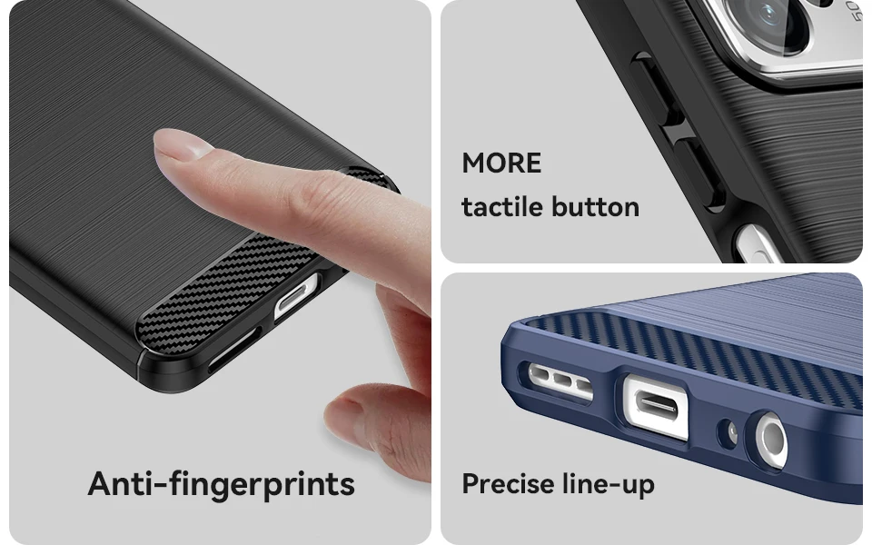 Funda de fibra de carbono TPU suave antigolpes para LG QStylo Plus Q Stylus Plus Q Stylo4 Plus Stylo5 Stylo5X 6 V60 - imagen 4