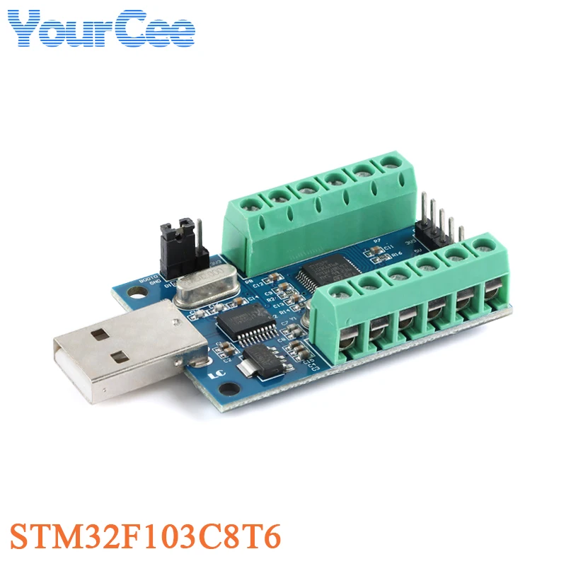 STM32F103C8T6 Interfaz USB 10 canales 12 bits AD Adquisición de datos de muestreo Módulo ADC de comunicación UART STM32