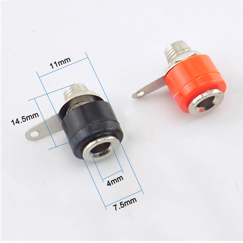 20 piezas conector Banana, Terminal de 4MM, asiento Banana, enchufe Banana niquelado - imagen 4