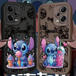 Preciosa funda de teléfono Disney Stitch para Xiaomi Redmi Note 13 12 11 Pro Plus 4G 5G 12S 11S 10S 10 9 9S Redmi 14C 13C 12C A3 12