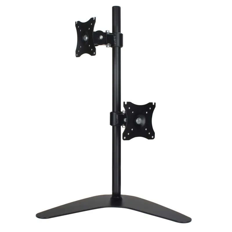 Soporte de escritorio de doble brazo para pantalla de ordenador, montaje de Monitor giratorio de 360 grados, 14-27 pulgadas, ajustable, para TV y PC, xdz26 - imagen 3