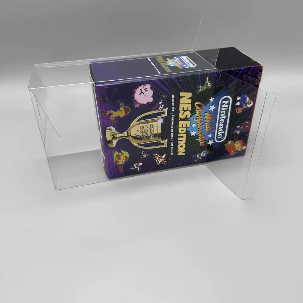 1 Protector de caja para NS SWITCH NES, solo campeonato mundial, edición europea y americana, estuche de exposición transparente, caja de colección