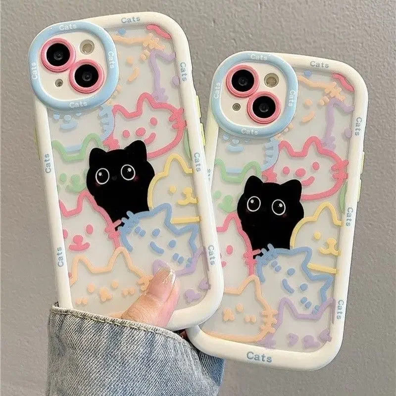 Funda de teléfono Cut Cat Duck Aninal para Samsung Galaxy S25 S24 S23 S22 S21 Ultra Plus S20 FE A16 A55 A36 A26 A15 A34 A54 A53 5G - imagen 4