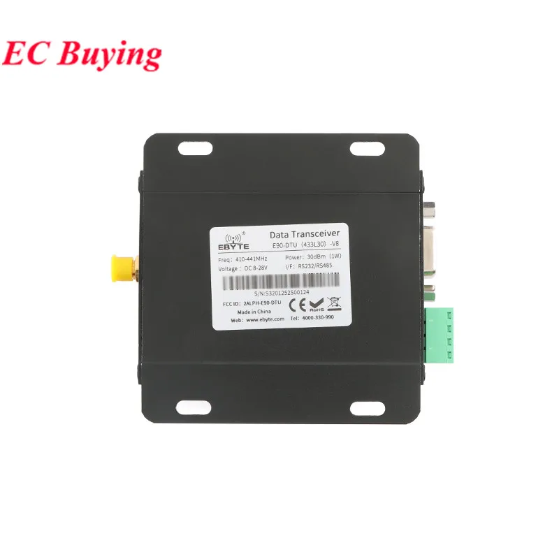 SX1278 SX1276 LoRa Transceptor de datos inalámbrico RS232 RS485 1W IoT E90-DTU(433L30) 30dBm 433MHz Transmisor y receptor Módulo RF - imagen 5