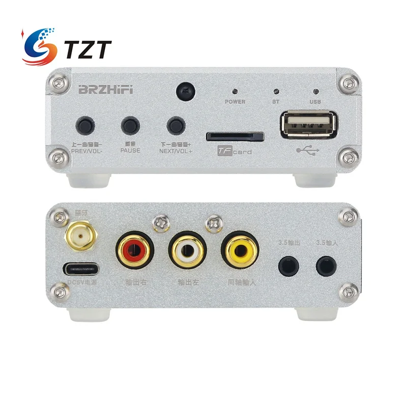 TZT BRZHIFI DVP10A multifuncional DAC Bluetooth HiFi 5,3 reproductor de Audio sin pérdidas ES9018K2M decodificador AD823 OP AMP - imagen 2