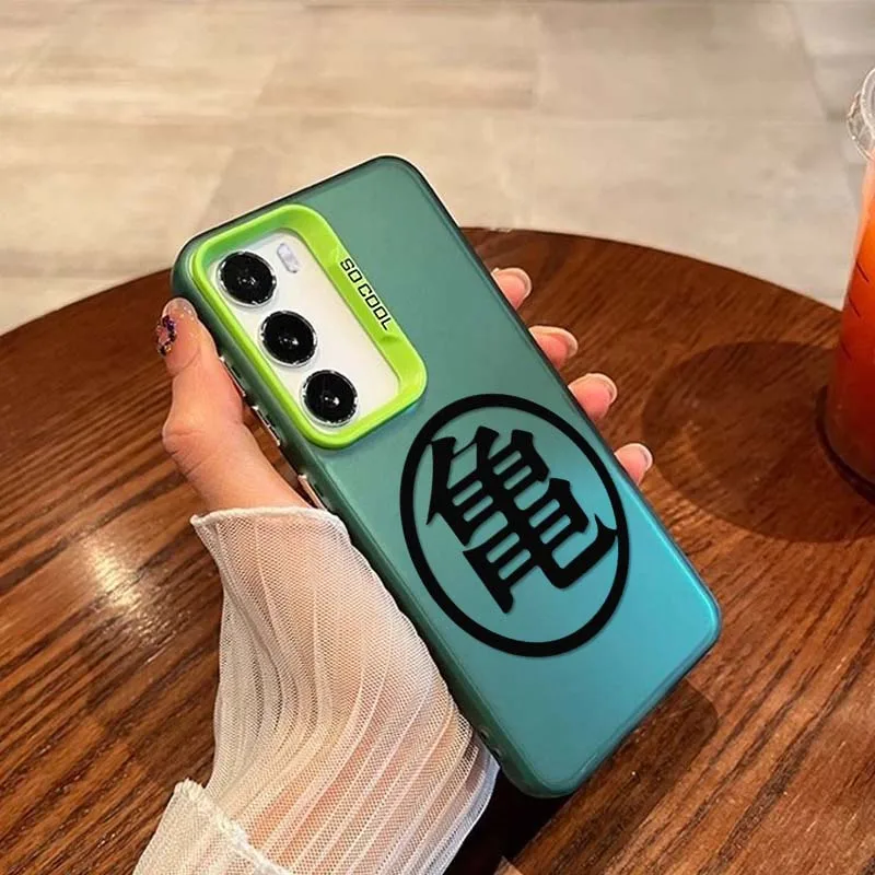 Logotipo de Anime d-dragon Ball para OPPO A98 A96 A95 A94 A79 A78 A77 A54 A55 funda de teléfono plateada colorida - imagen 5