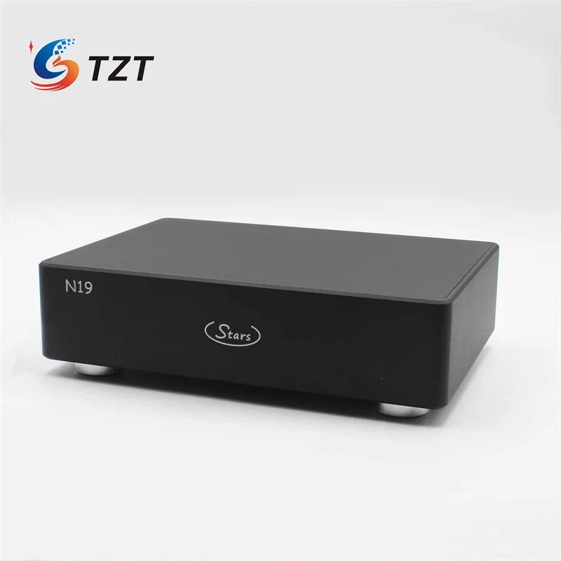 TZT N19 Ethernet Switch 6 Port Switch 10M/100M/1000M Hifi Audio Switch (N19_A with Built-in MV85 OCXO)