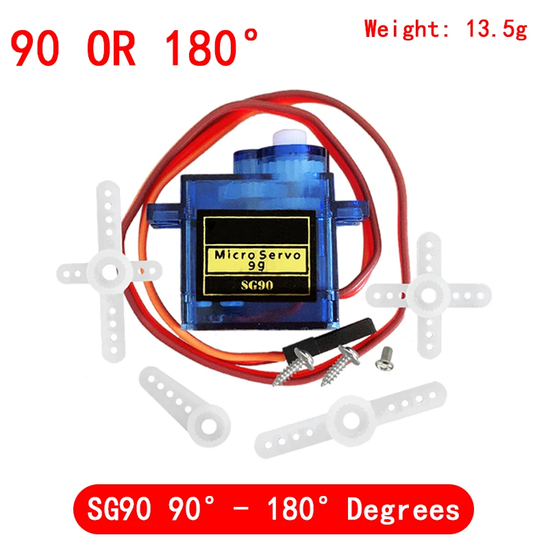 Electrónica Inteligente Rc Mini Micro Classic Servo Tester SG90 MG90S SG92R engranaje de plástico para Arduino modelo helicóptero barco DIY - imagen 4