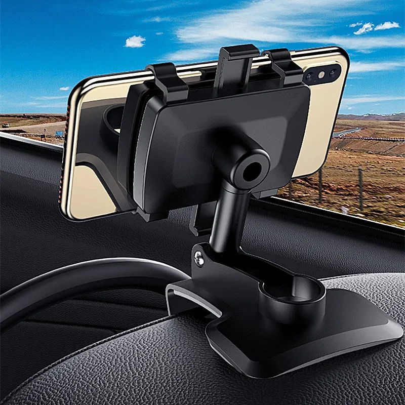 Soporte de teléfono ajustable giratorio para salpicadero de coche, soporte de teléfono para iPhone, Samsung, Xiaomi, Redmi, Huawei, Honor, OPPO - imagen 4