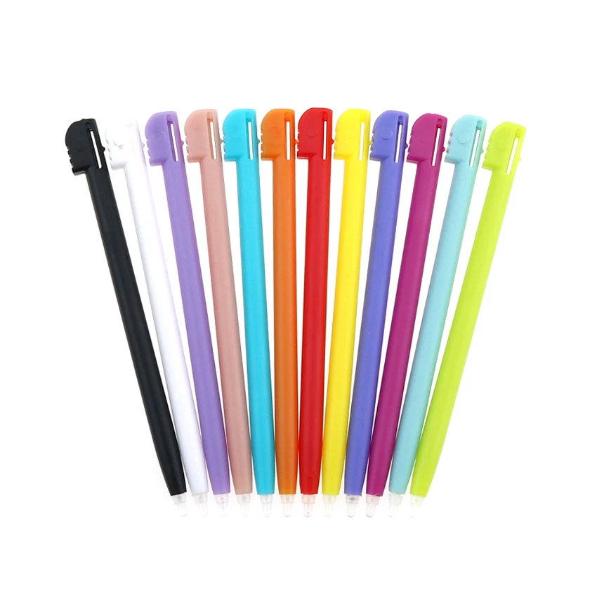 YuXi 2 piezas de repuesto de lápiz de pantalla táctil de plástico de varios colores para DS Lite DSL juego Video lápiz óptico para consola NDSL - imagen 3