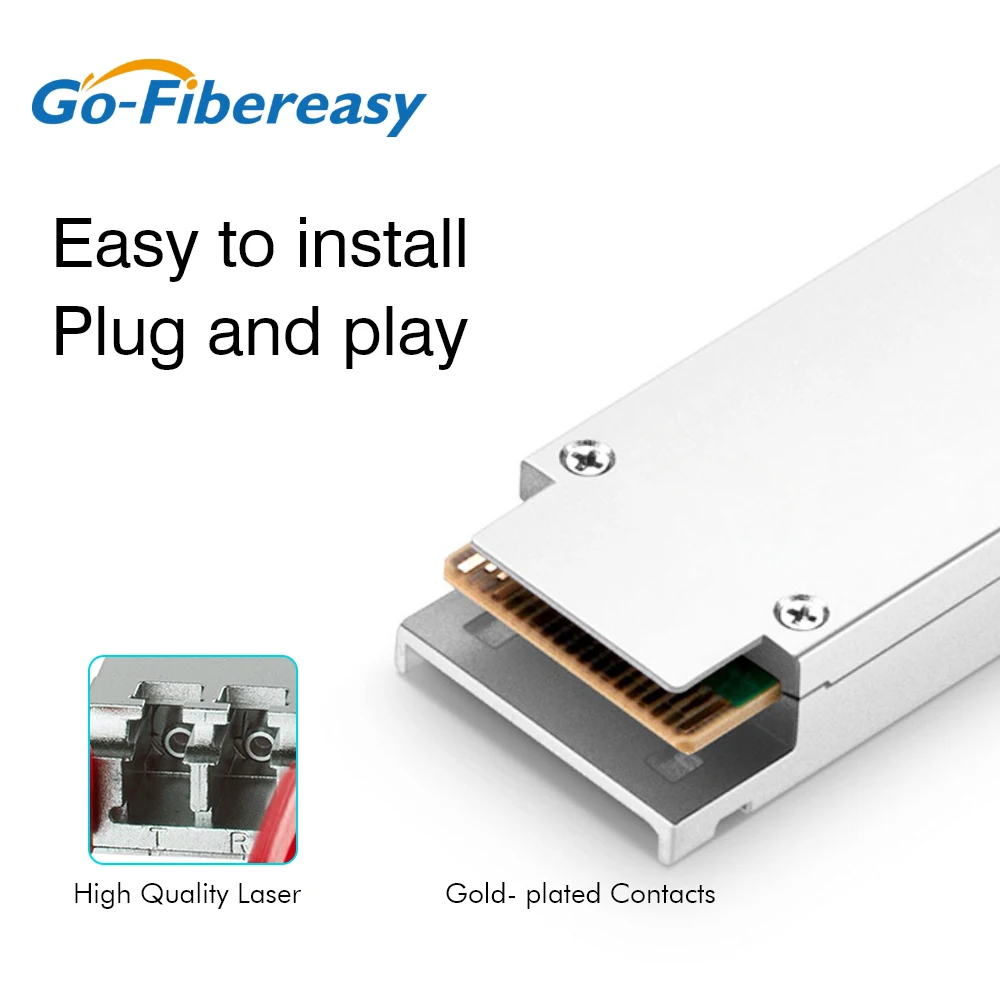 40Gb ER4 40km QSFP Transceptor 1310nm Duplex LC SMF Módulo de fibra óptica para Cisco,Juniper,Mellanox,Mikrotik... Conmutador Ethernet - imagen 3