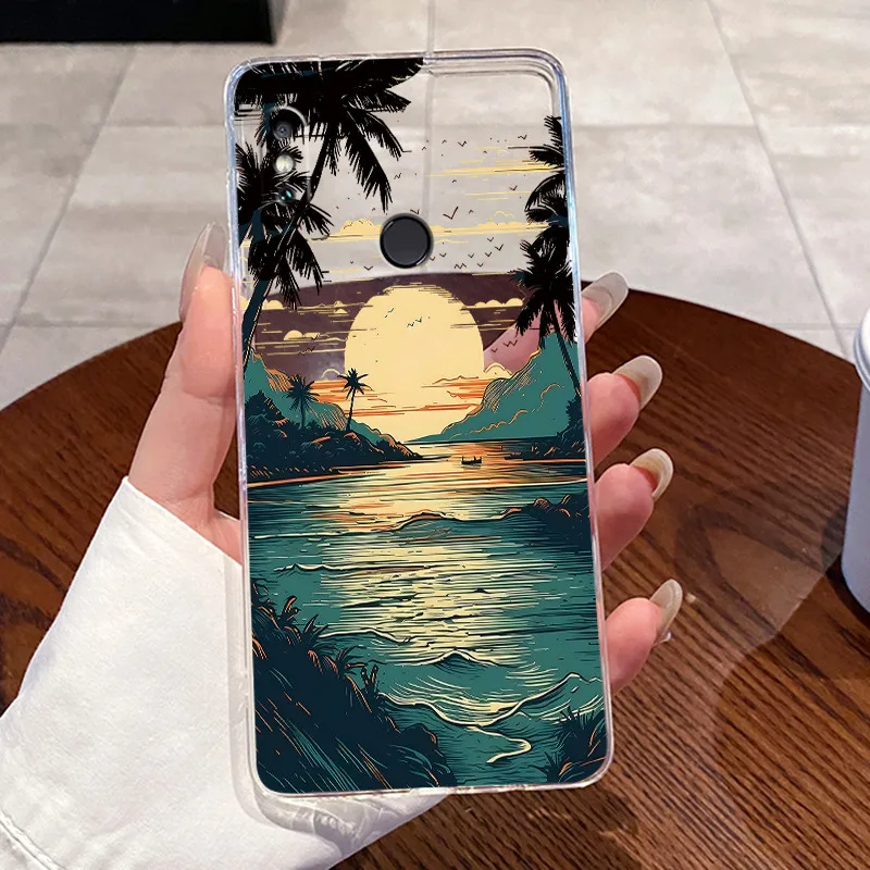 Para Redmi S2 funda para Redmi Y2 contraportada transparente de lujo lindo conejo de amor fresco divertido patrón suave TPU funda de teléfono de silicona - imagen 2