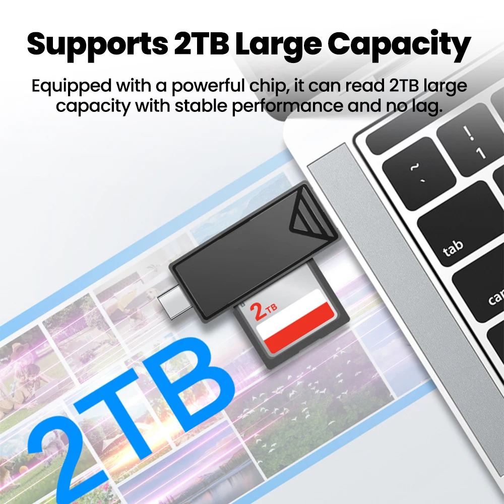 Elough USB C tipo C Micro TF lector de tarjetas SD adaptador de tarjeta de memoria inteligente USB 3,0 2,0 lector de tarjetas TF para teléfono tipo C tableta portátil - imagen 4