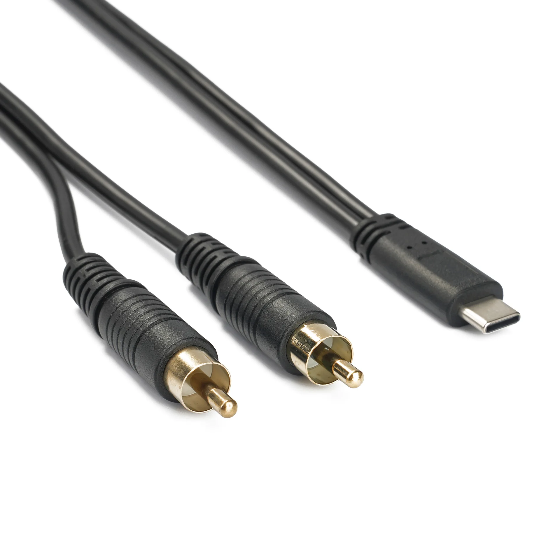 Cable de Audio USB C a RCA tipo C a 2RCA adaptador de enchufe macho Cable de amplificador de altavoz estéreo auxiliar para coche para Samsung S23 Pixel 7 Pro - imagen 2