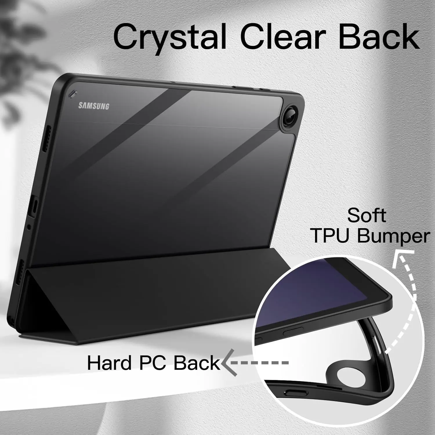 Funda con tapa para tableta Samsung Galaxy Tab A9 Plus 2023 11 ''A9 + SM-X210 X215 X216B, Funda trasera acylic con portalápices - imagen 5