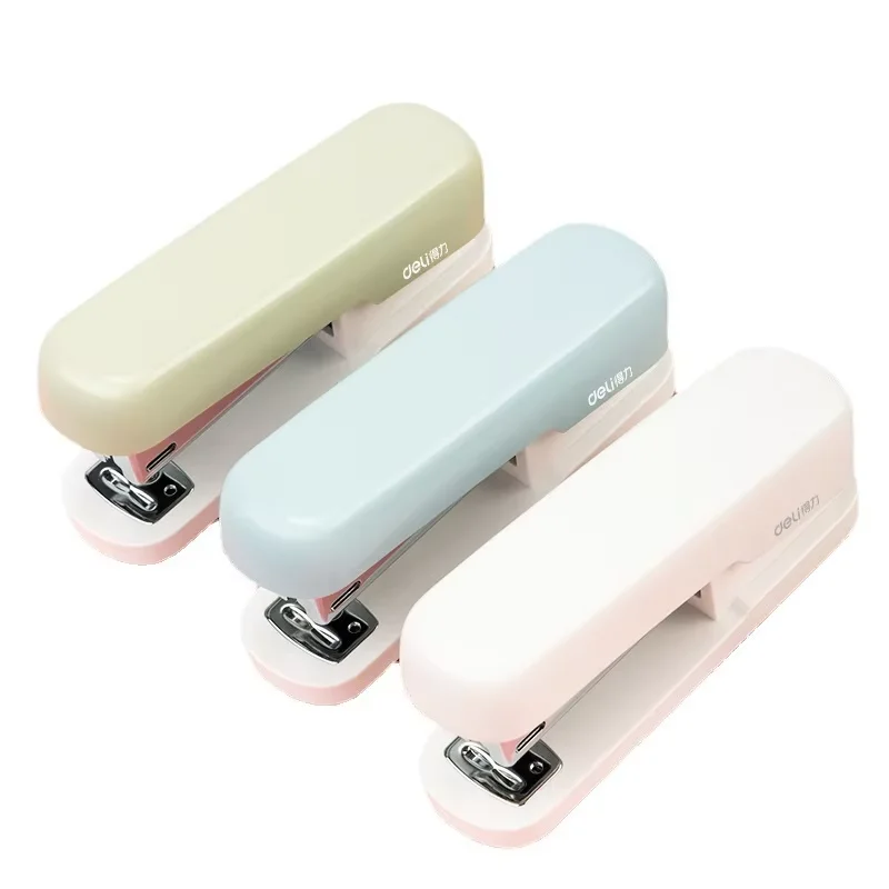 Mini grapadora de 20 hojas de papel de capacidad para estudiantes de metal, incluye grapas, grapadora estándar para escritorio, grapadora para aula y oficina - imagen 5