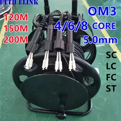 PCD310 Cable fibra óptica OM3 multimodo exterior blindado SC LC FC ST