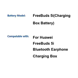 Nan High Performance Reliable Power Earphone Battery For Huawei Freebuds 5I Bluetooth Charging Box