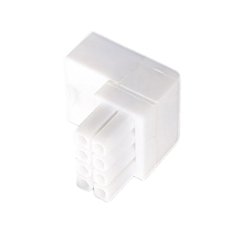 8 pines hembra a 8 pines macho 8 pines a 8 pines conectores de giro en ángulo de 90 grados cabezal de adaptadores de corriente para gráficos de escritorio - imagen 5