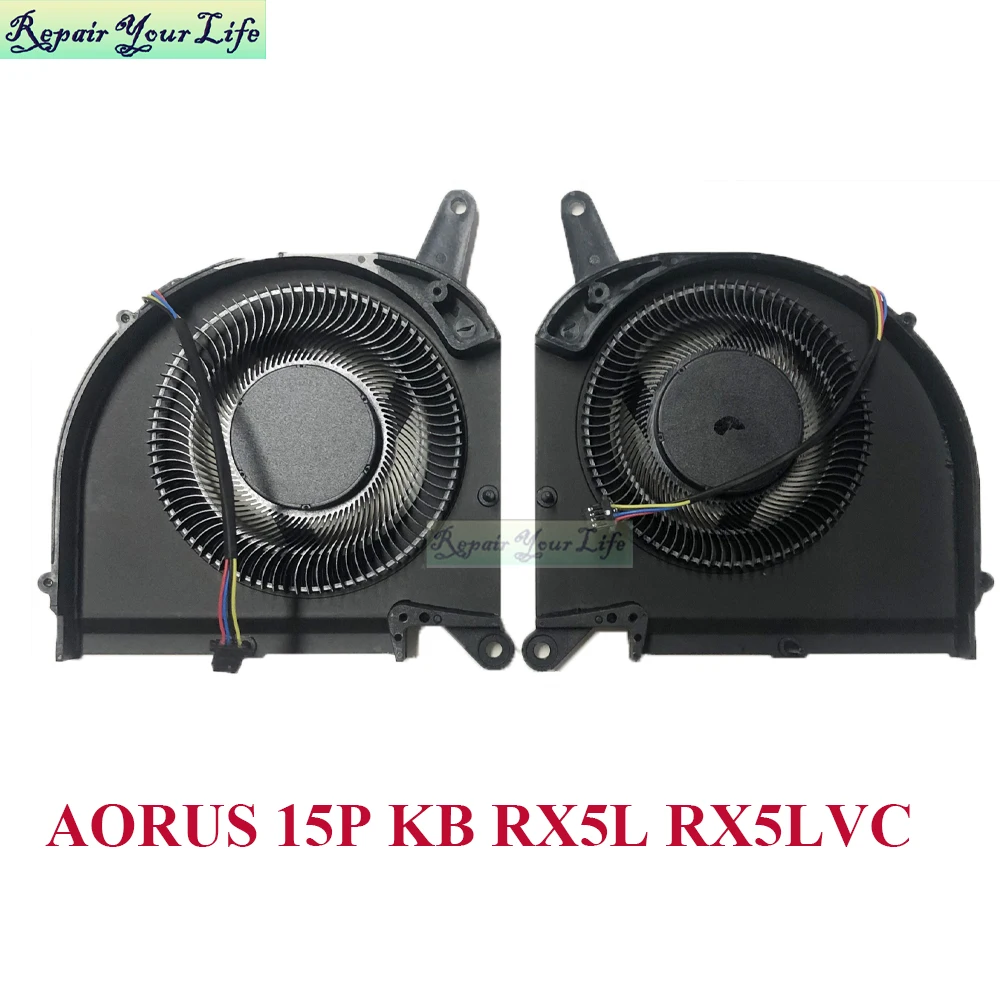 Ventilador de refrigeración para portátil GIGABYTE AORUS 15G 15g 15P XC/KB RX5L RX5LVC CPU GPU Notebook PC Cooler Fans radiador RTX3070 FNGT DC12V
